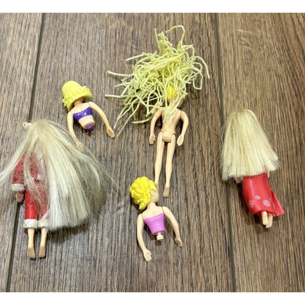 VTG Polly Pocket Doll Lot Polly Christmas Holiday Mattel Bratz Figure - Picture 10 of 11